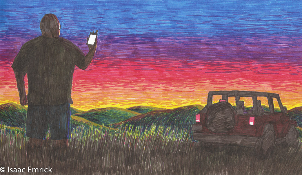 Sunset Geocaching 